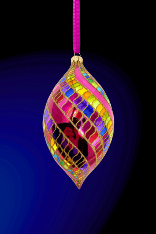 High Better Spinner Glass Ornament