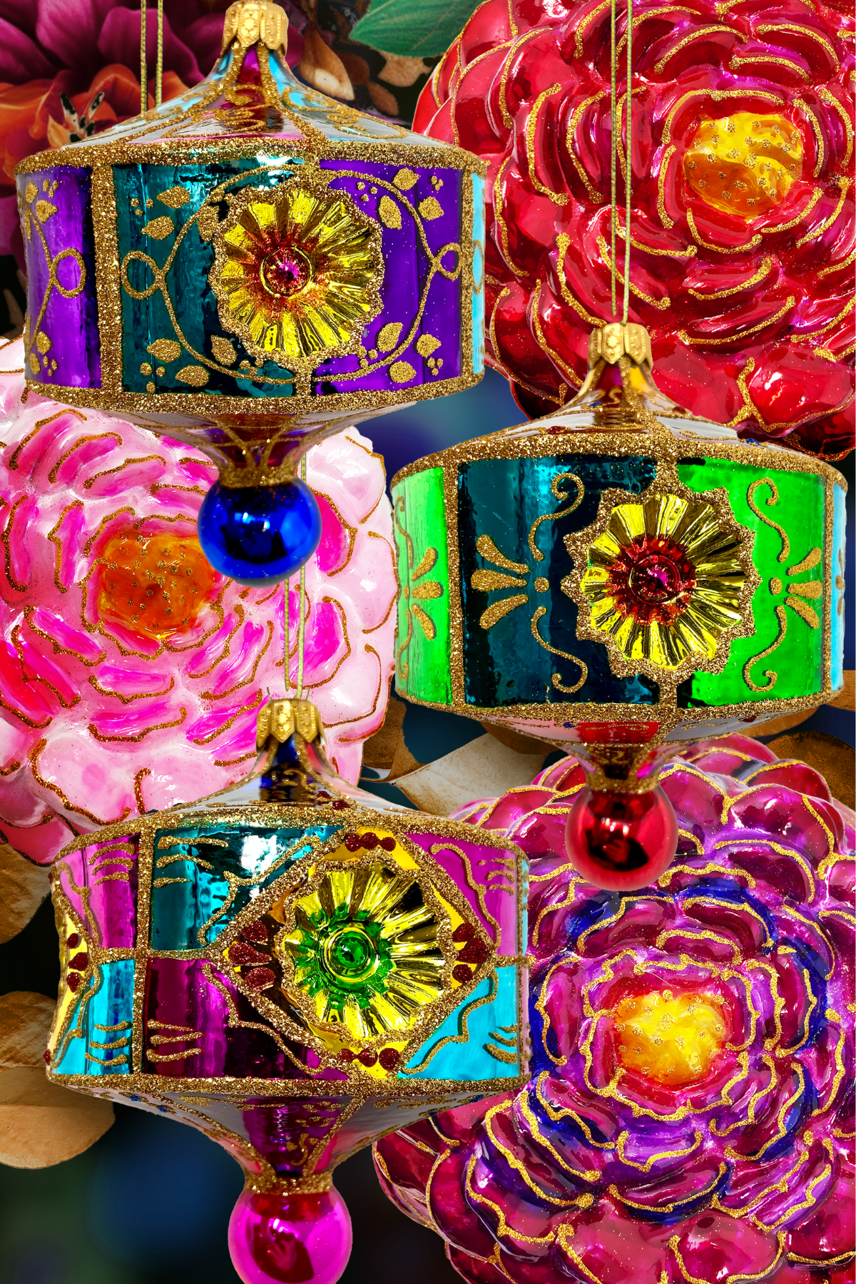 Sicilian Carretto Glass Ornaments