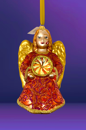 Amore Angel Glass Ornament