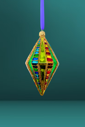 Bank Roll Bling Diamond Glass Ornament