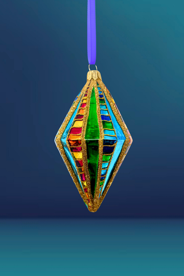 Big Winner Diamond Glass Ornament