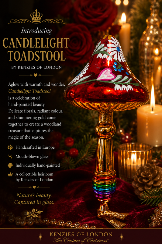 CANDLELIGHT CLIP TOADSTOOL ORNAMENT
