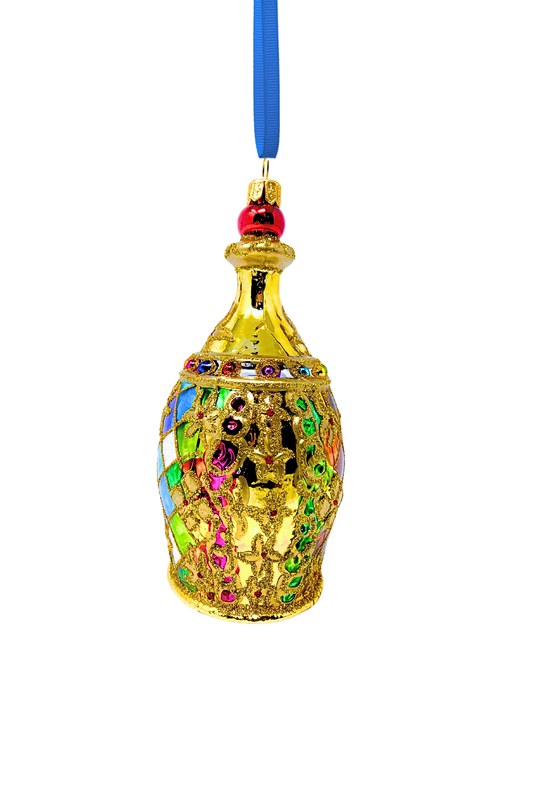 Jeweled Carafe Glass Ornament