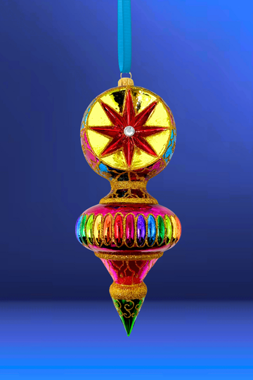 Color Glow Glass Holiday Ornament
