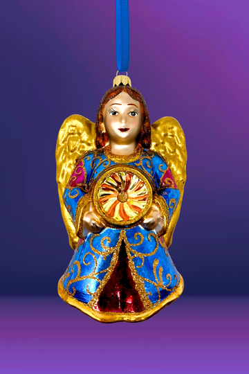 Faith Angel Glass Ornament
