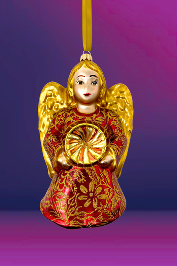 Favor Angel Glass Ornament
