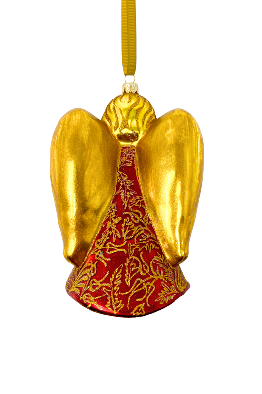 Favor Angel Glass Ornament