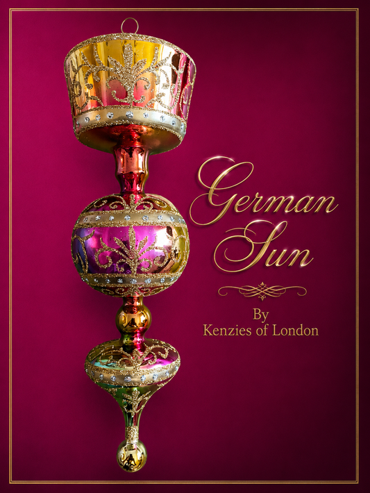 GERMAN SUN-GLORIOUS MOUTH-BLOWN GERMAN JEWEL