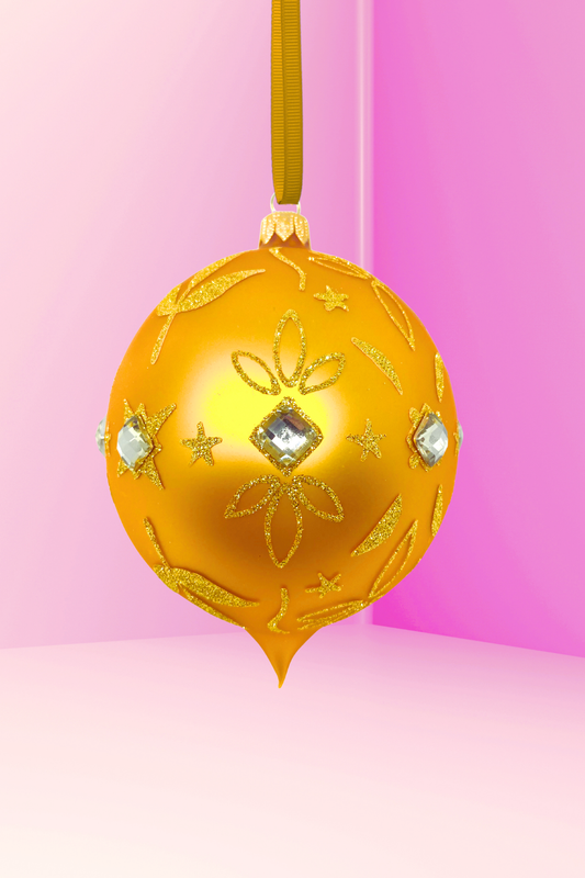 Golden Age Starlet Glass Christmas Ornament