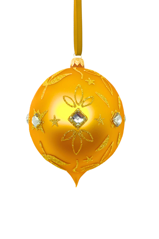 Golden Age Starlet Glass Christmas Ornament