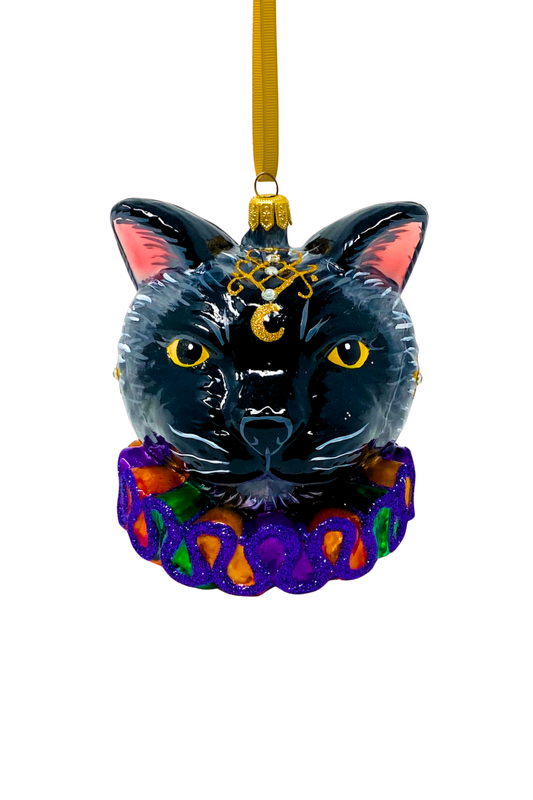 Noble Cat Polish Glass Ornament