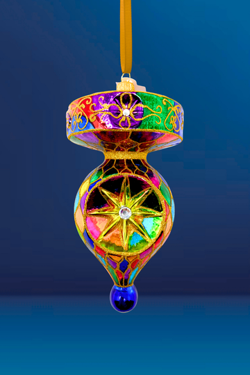 Spinner Saint James Glass Ornament