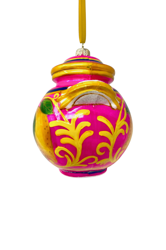 Villa Limoncello Jar Glass Christmas Ornament [PREORDER]