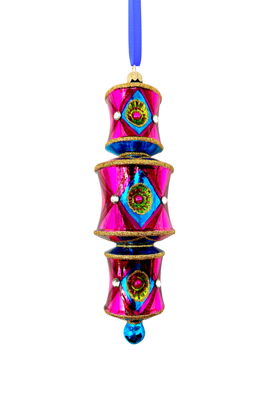 Viva Las Vegas Dazzler Glass Ornament