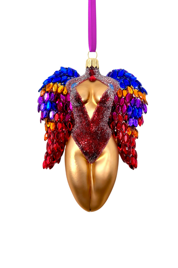 Saphira Winged Angel Sculpture Glass Ornament [PREORDER]