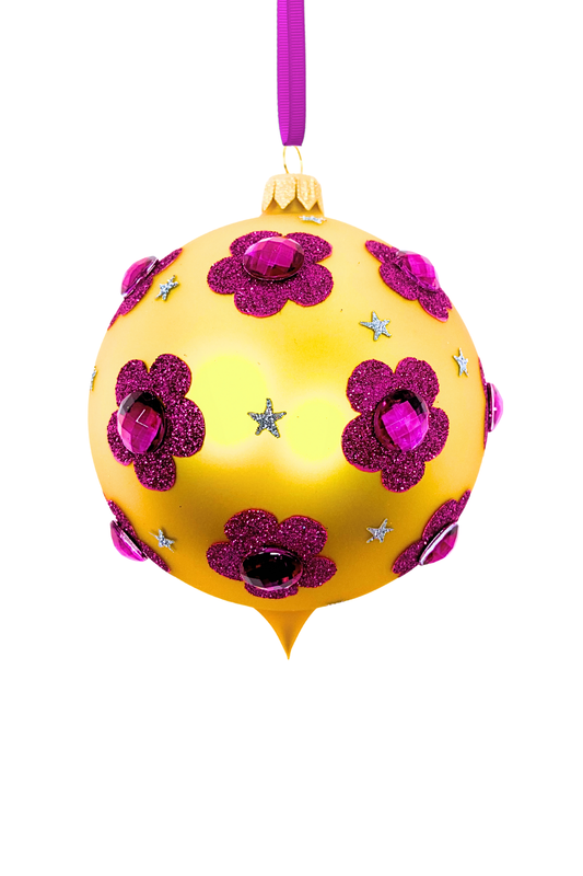 Zsa Zsa Starlet Glass Christmas Ornament