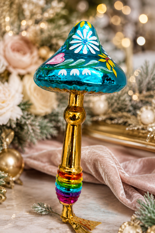 BLUEBELL MUSHROOM CLIP ORNAMENT