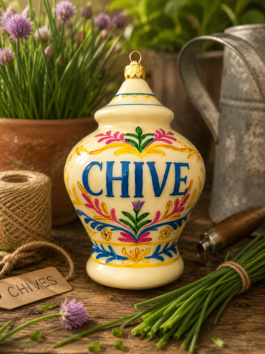 CHIVE APOTHOCARY JAR CHRISTMAS ORNAMENT