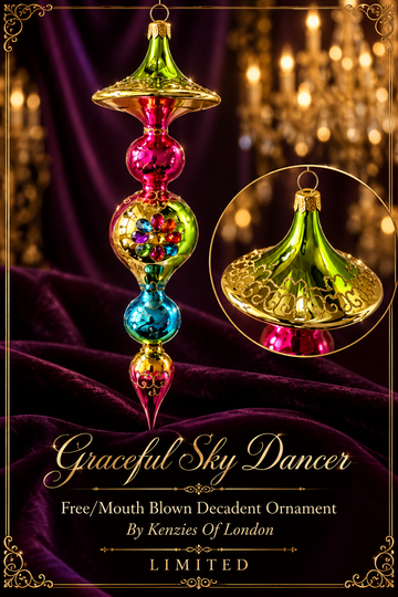 GRACEFUL SKY DANCER-LIMITED FREE/MOUTH BLOWN LIMITED ORNAMENT