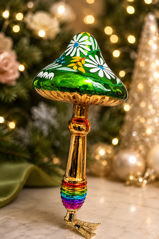 WILDFLOWER TOADSTOOL CLIP ORNAMENT