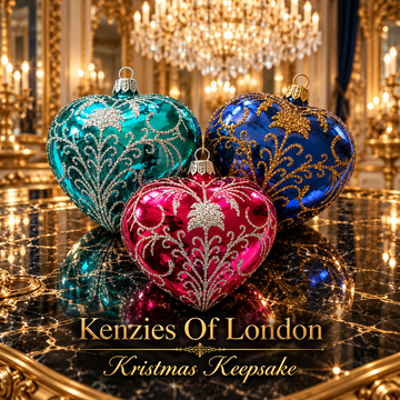 KENZIES OF LONDON KRISTMAS KEEPSAKE HEART-HOME FOR THE HOLIDAYS