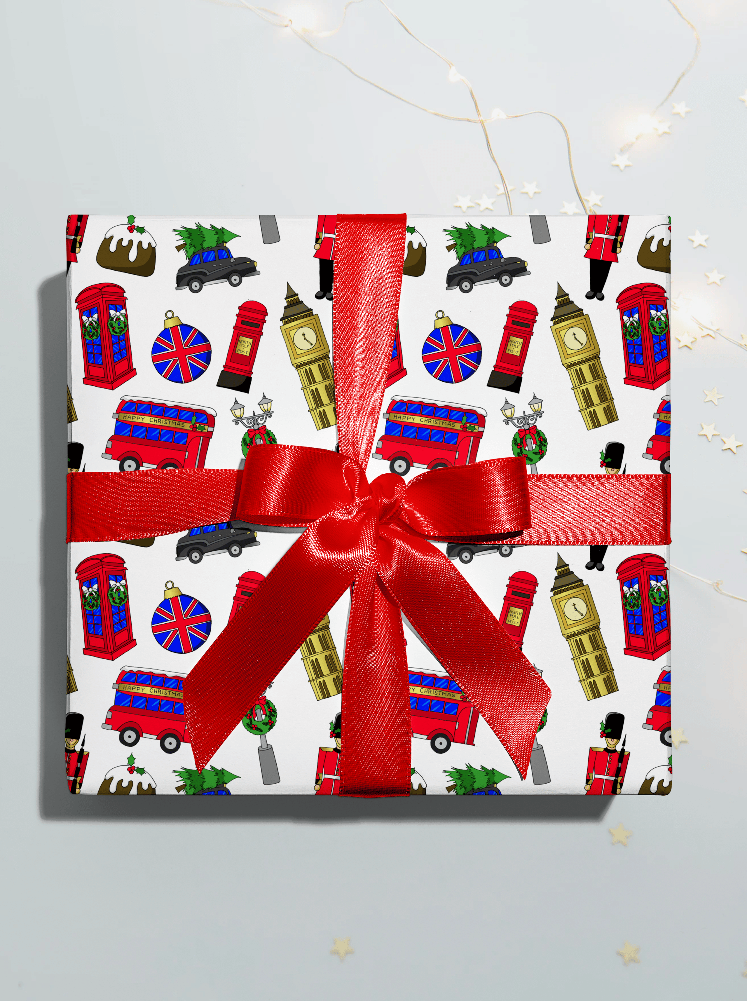 London Christmas Wrapping Paper Rolls