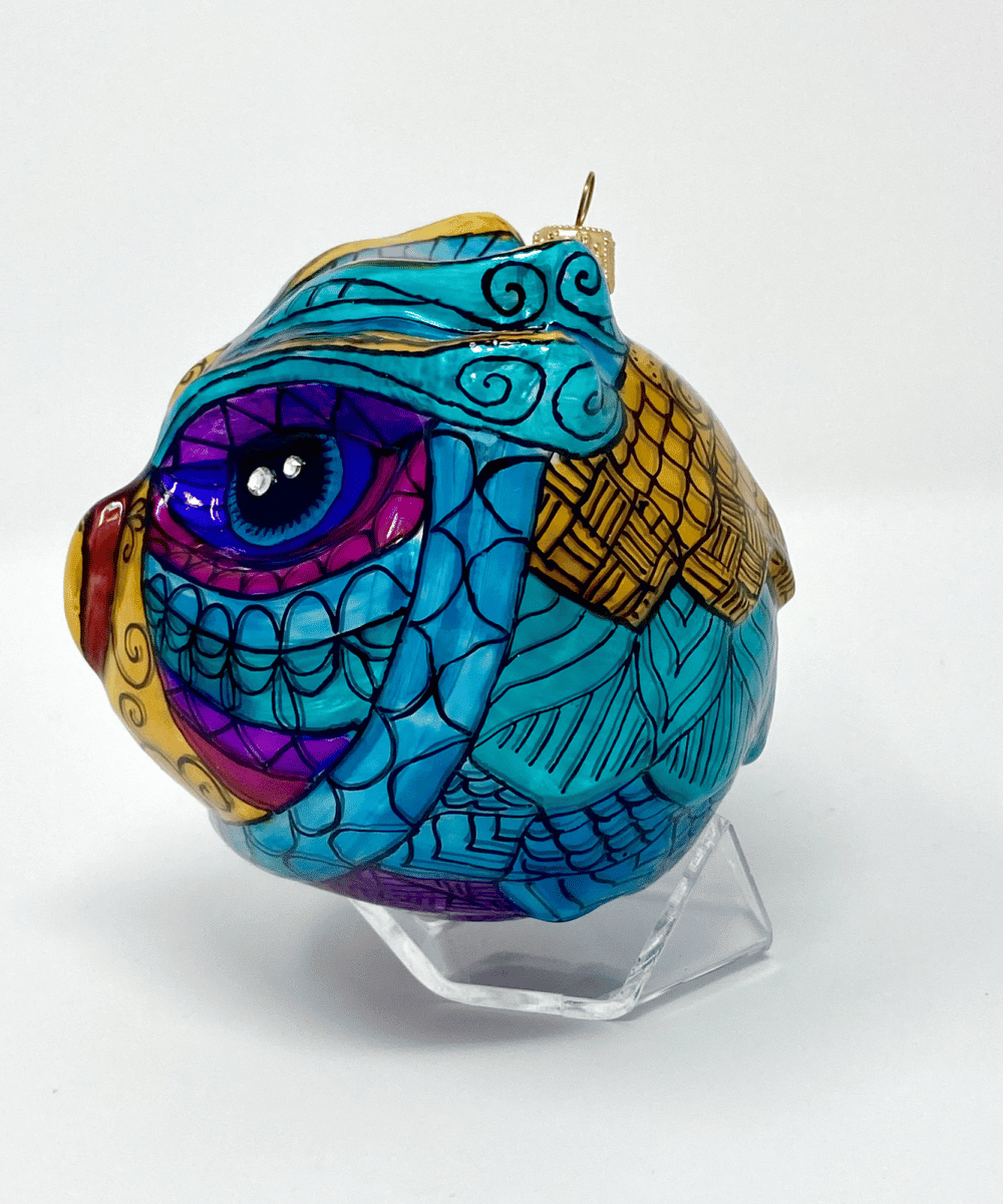 Halloween Tribal Mystical Owl Ornament