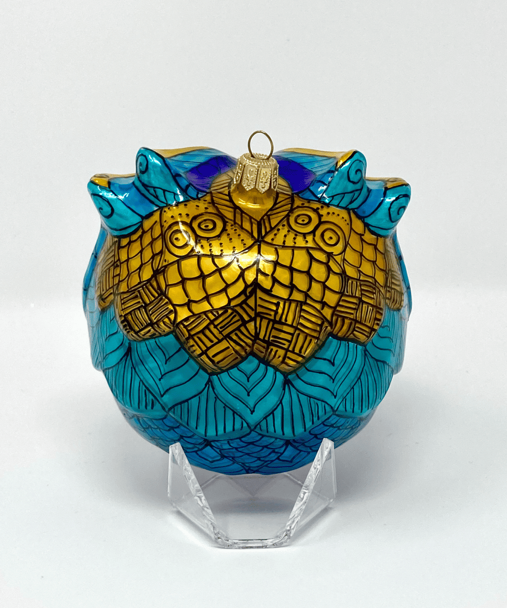 Halloween Tribal Mystical Owl Ornament