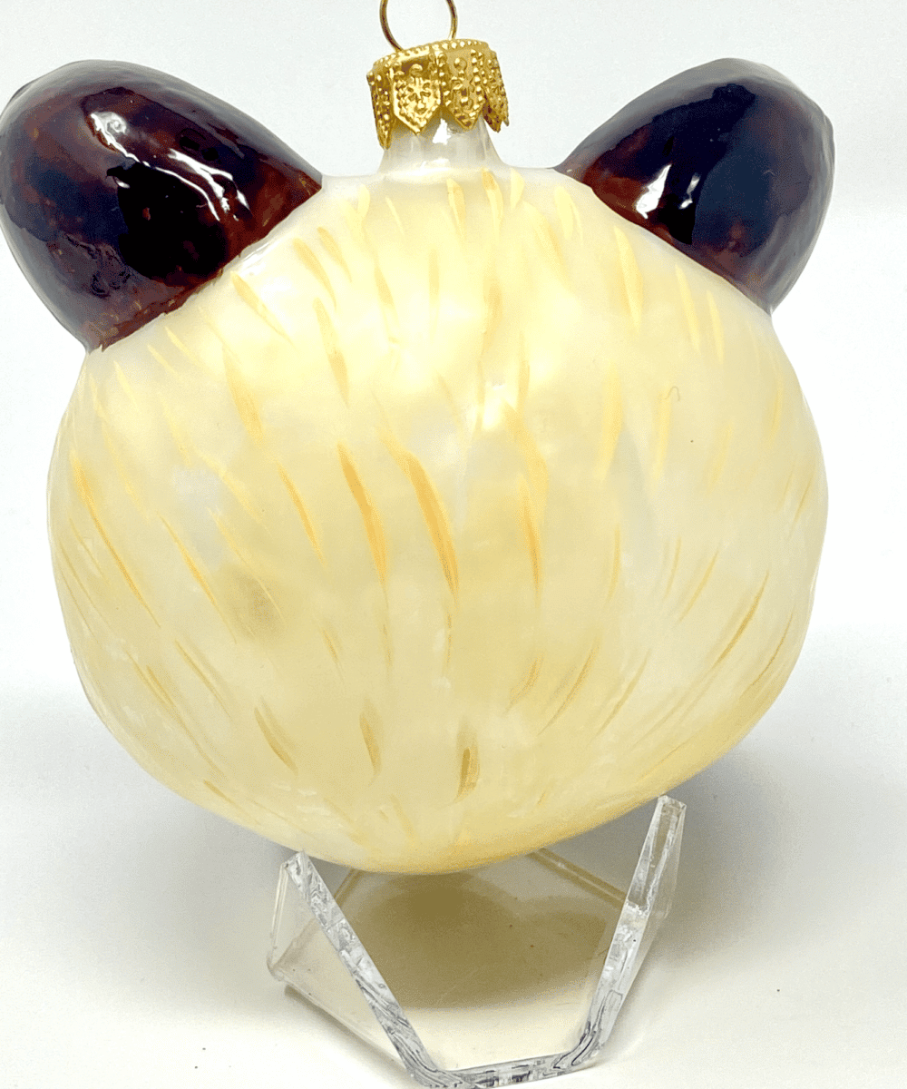 Siamese Cat Face Ornament