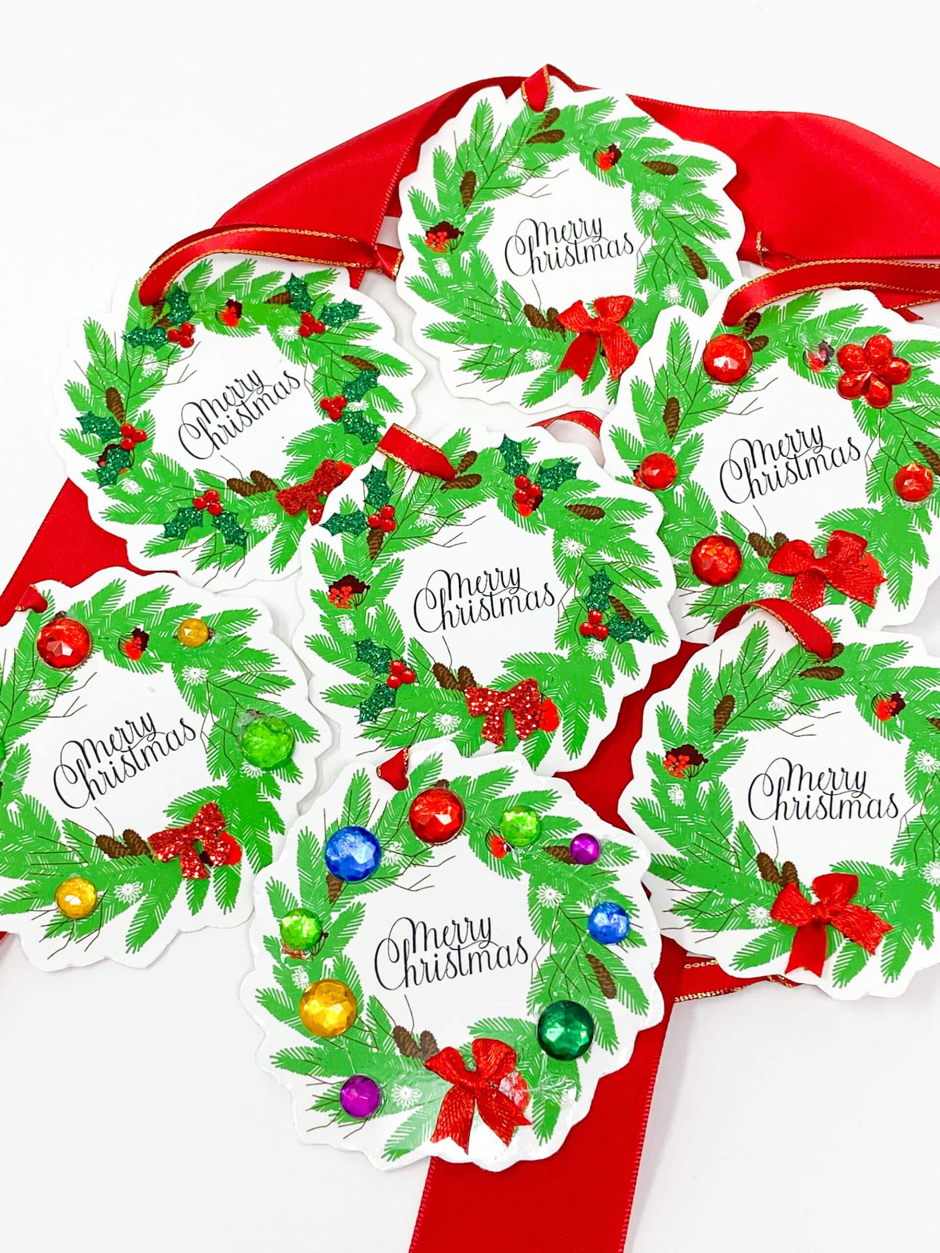 Winter Wreath Gift Tags