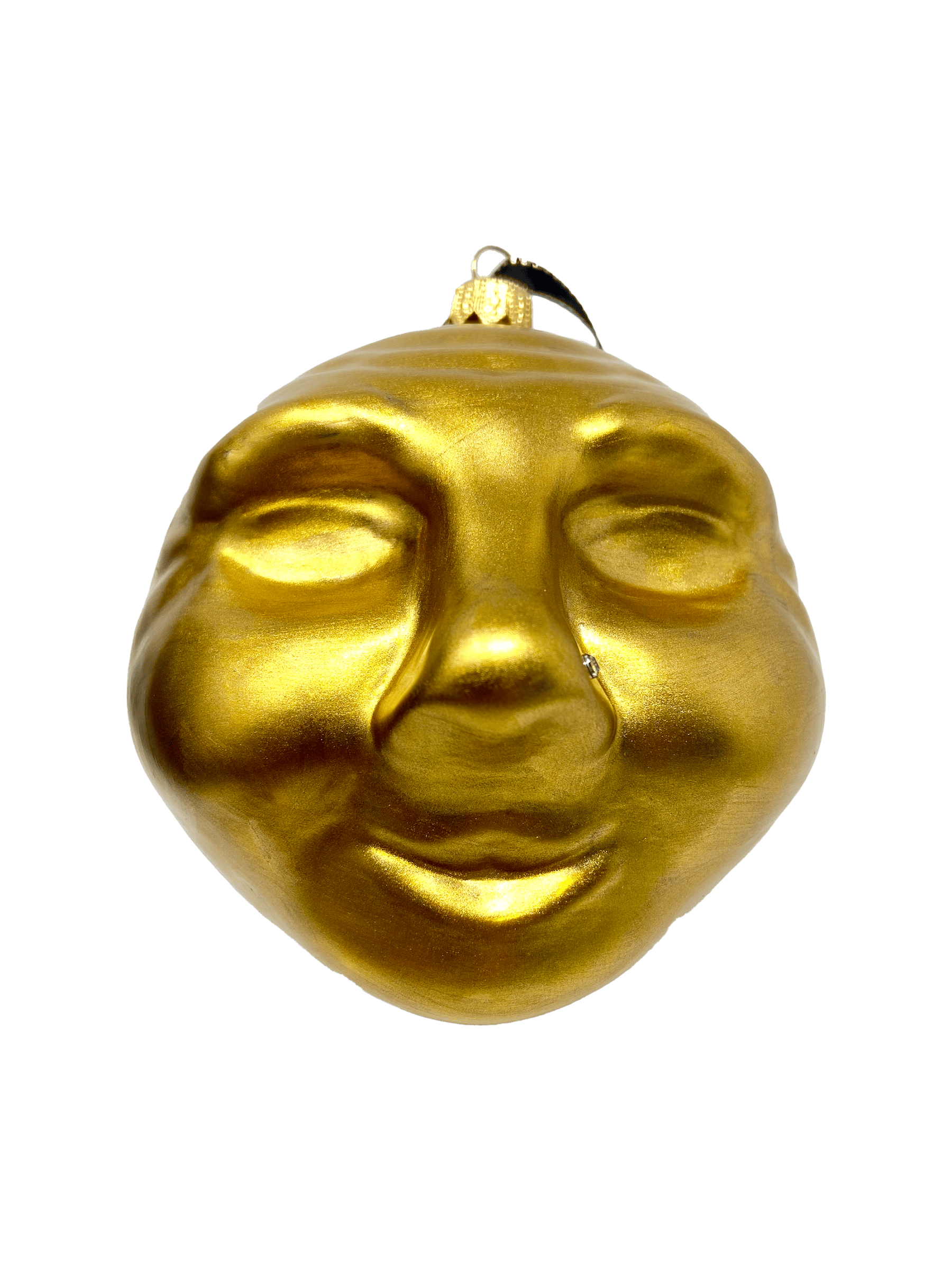 Man in the Moon Face Ornament - Gold - Image 2