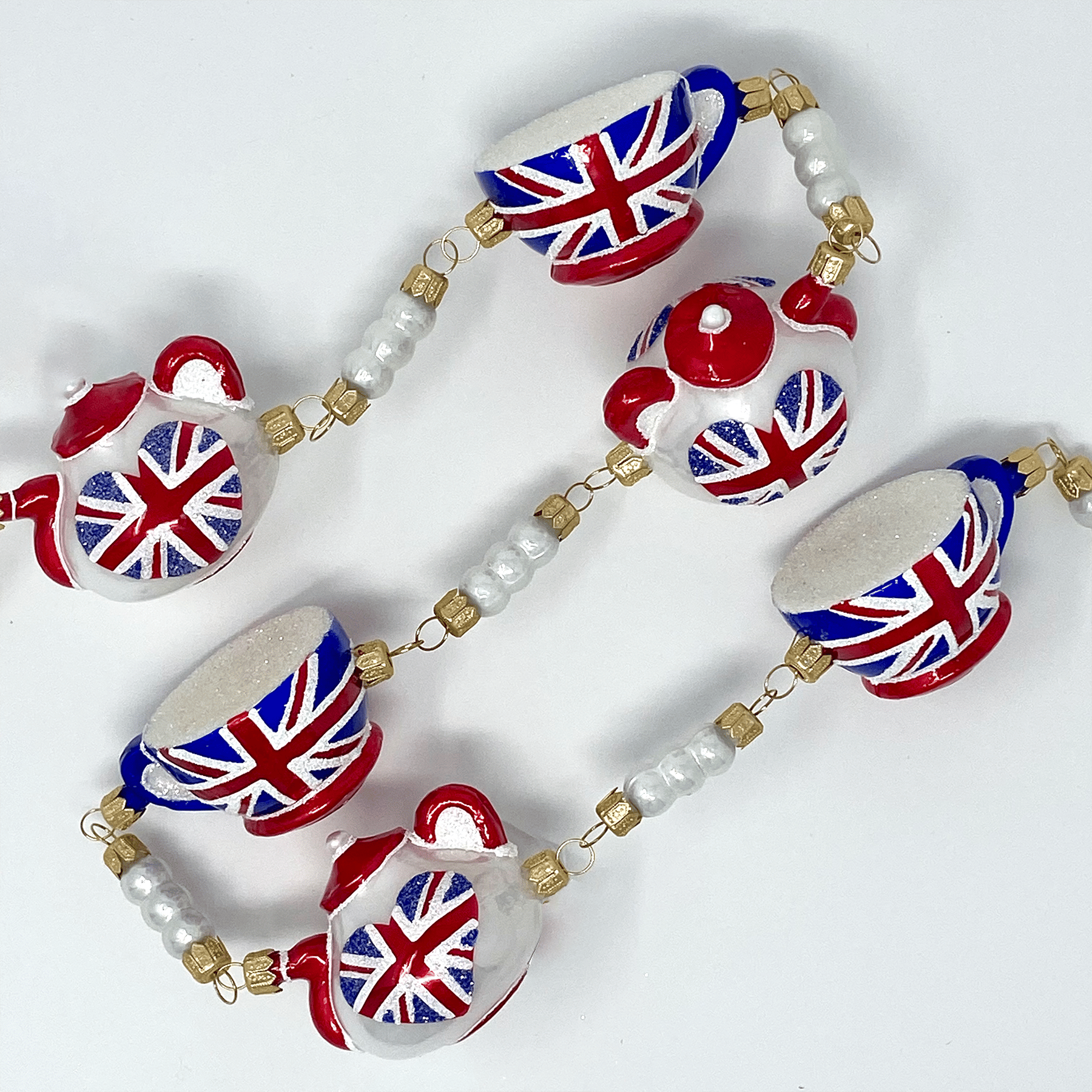 British Tea Set Garland