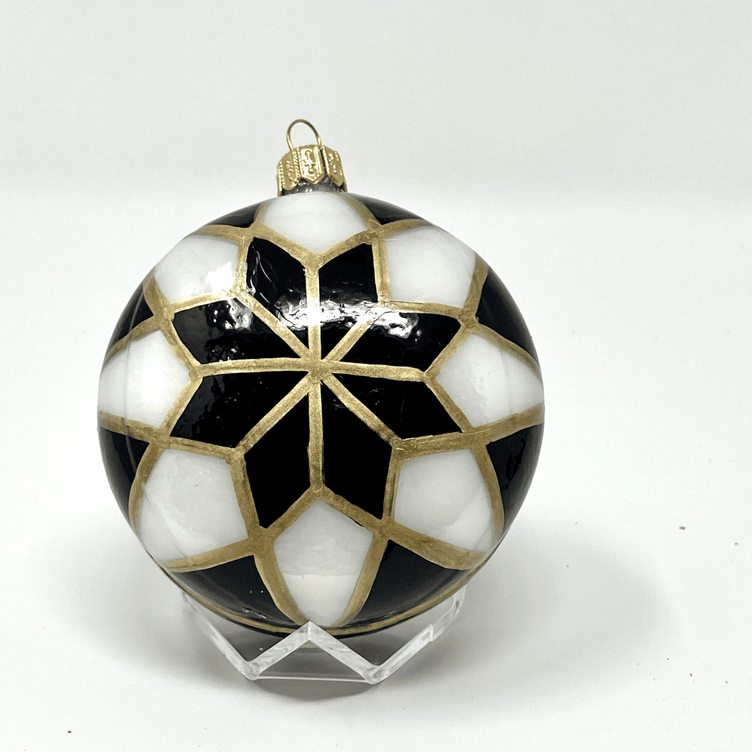 Duncan's retro yo-yo glass ornament
