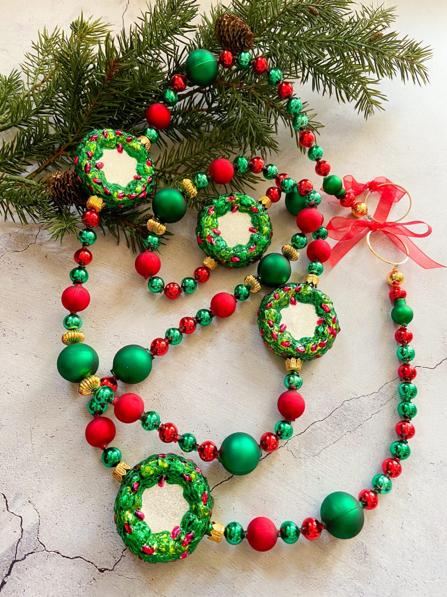 Holly Berry Wreath Garland