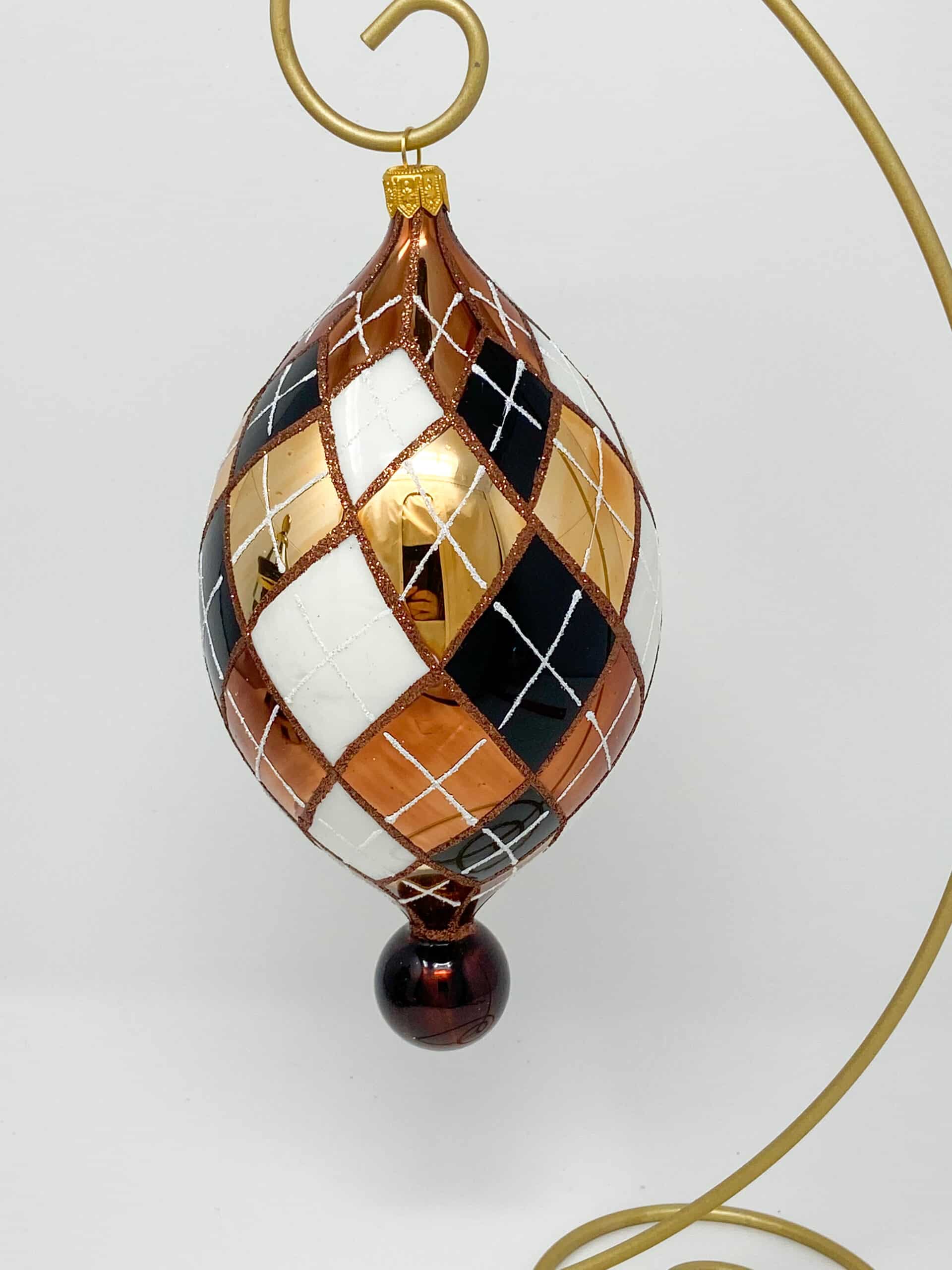 London Argyle Glass Ornament